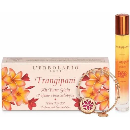 Erbolario l'Erbolario kit pura gioia frangipani profumo da borsetta 15ml + bracciale-bijou