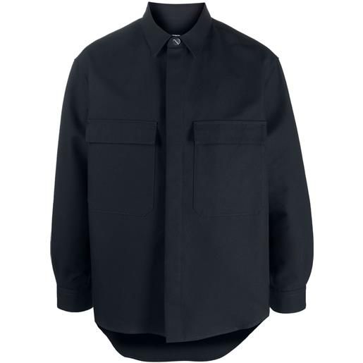 Giorgio Armani giacca-camicia - blu