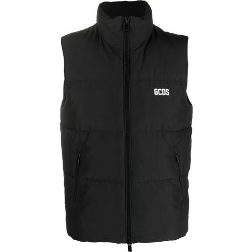 Gcds gilet imbottito - nero