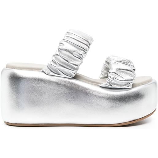 Le Silla sandali aiko con suola rialzata - grigio