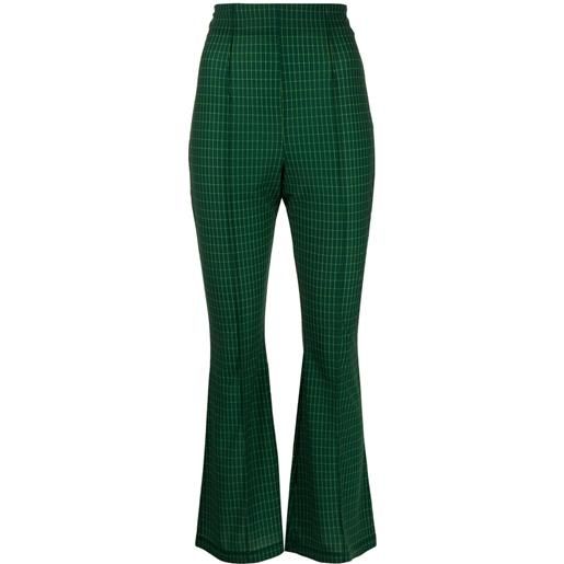 Toga Pulla pantaloni crop con stampa - verde