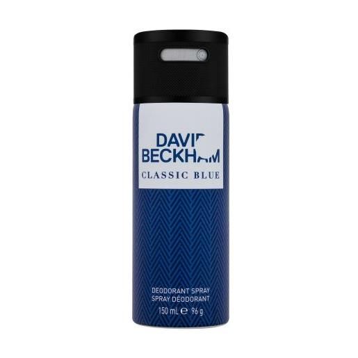 David Beckham classic blue 150 ml spray deodorante senza alluminio per uomo