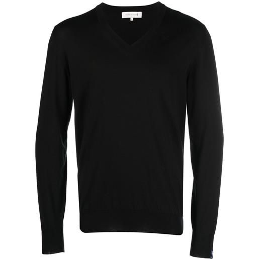 Mackintosh maglione con scollo a v - nero