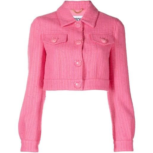 Moschino giacca in tweed - rosa
