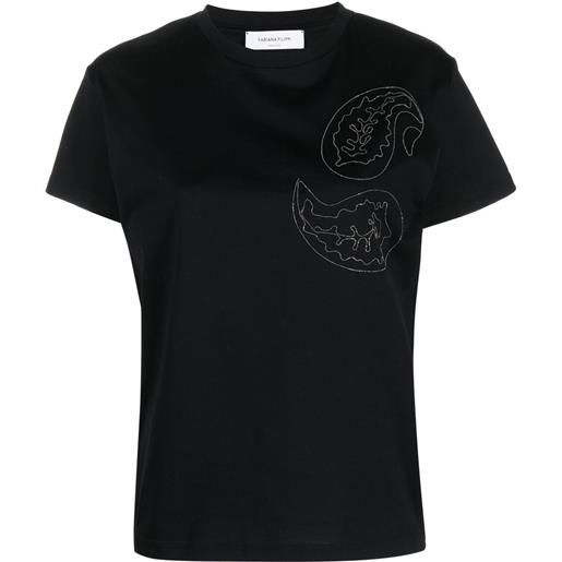 Fabiana Filippi t-shirt con decorazione - nero