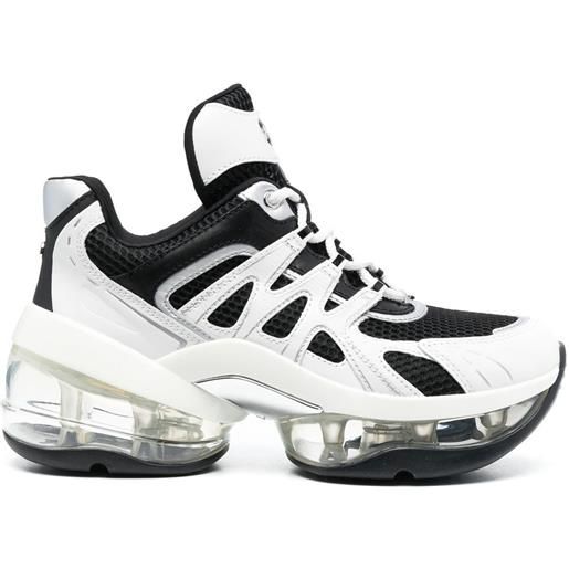 Michael Kors sneakers con suola trasparente - nero