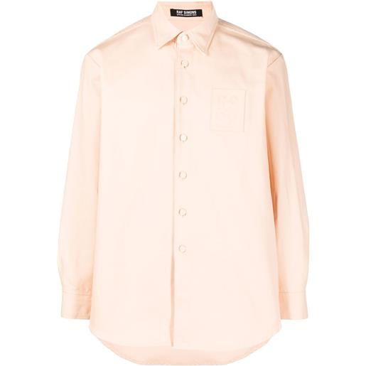 Raf Simons camicia con applicazione - rosa