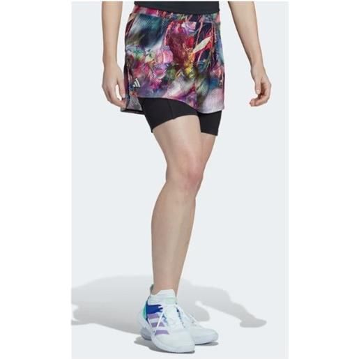 Adidas mel skirt gonna tennis mesh fantasia multicolor donna