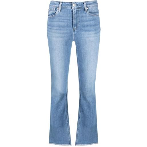 PAIGE jeans svasati crop - blu
