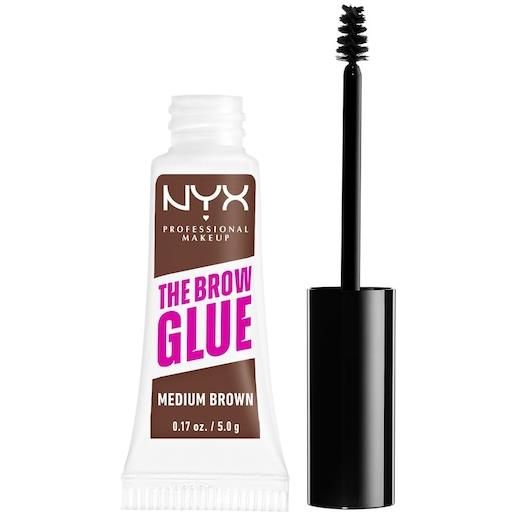 NYX Professional Makeup trucco degli occhi sopracciglia the brow glue medium brown