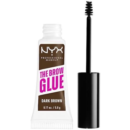 NYX Professional Makeup trucco degli occhi sopracciglia the brow glue dark brown