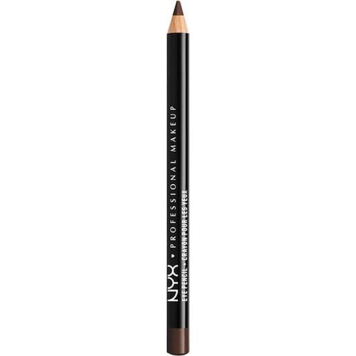 NYX Professional Makeup trucco degli occhi eyeliner kajal slim eye pencil black brown
