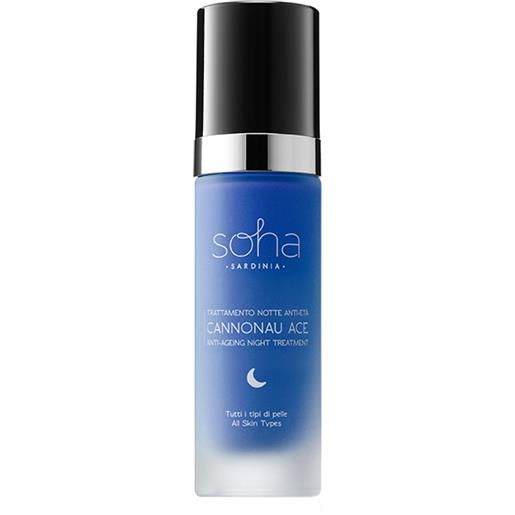 Soha Sardinia soha cannonau ace trattamento notte tutti i tipi di pelle 30 ml