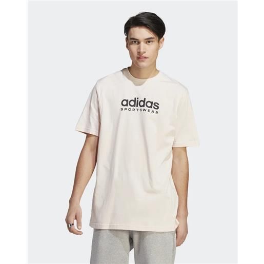 T-shirt maglia maglietta uomo adidas bianco all szn graphic cotone ic9810