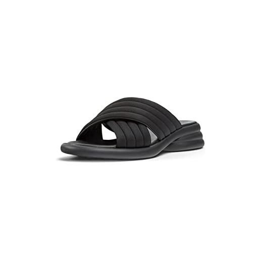 Camper spiro-k201539, sandalo con tacco donna, nero, 38 eu