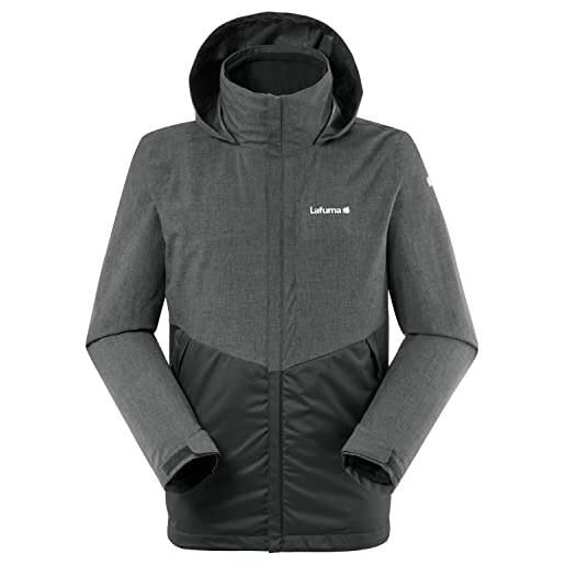 Lafuma - access 3 in 1 fleece jkt m - giacca protettiva uomo - impermeabile e traspirante - hiking, trekking, lifestyle - grigio