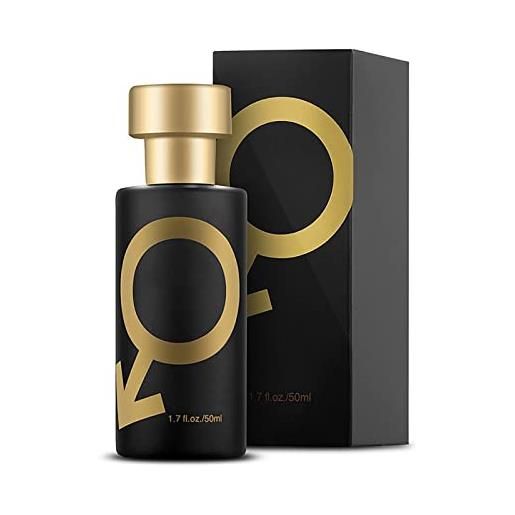 KRRHUEO 1.76oz golden lure perfume, golden lure pheromone perfume, lure her cologne for men, long lasting fragrance, to attract men for women (for him)