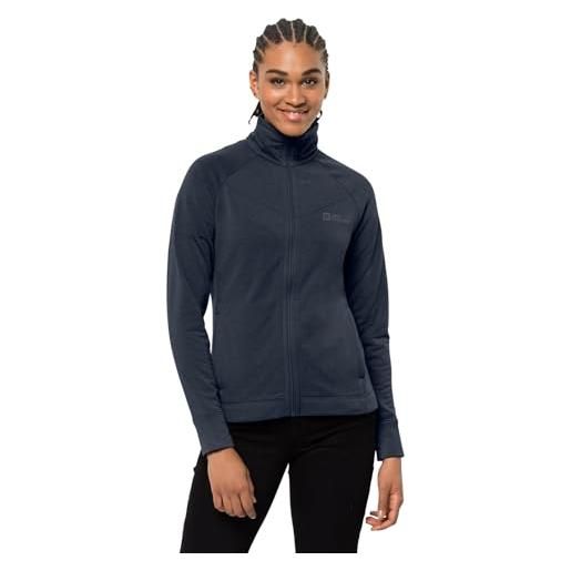 Jack Wolfskin mare di bos, giacca donna, blu notte, m