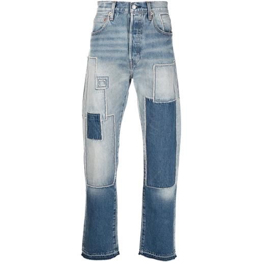 Levi's: Made & Crafted jeans dritti con design patchwork - blu