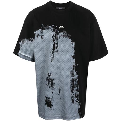 A-COLD-WALL* t-shirt con stampa astratta - nero