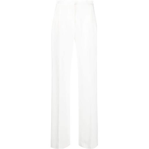 Alberta Ferretti pantaloni con dettaglio a fiori - bianco