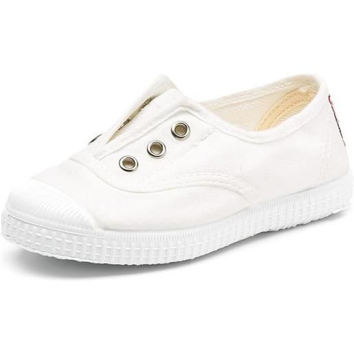 Cienta 70997 scarpa in tessuto con elastico bianco