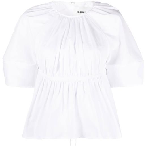 Jil Sander blusa con dettaglio cut-out - bianco
