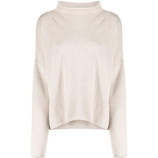 Lisa Yang maglione con collo rialzato - toni neutri