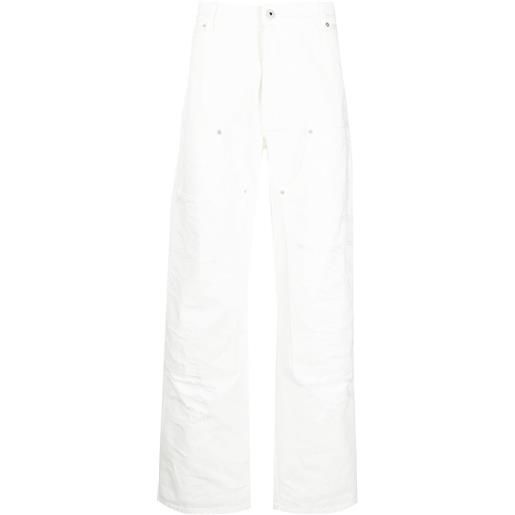 Heron Preston jeans con effetto vissuto - bianco