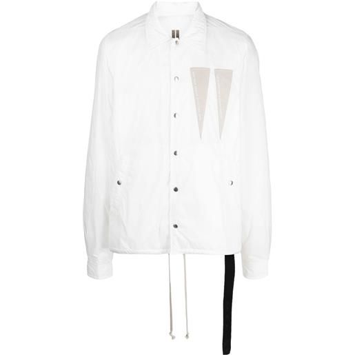 Rick Owens DRKSHDW giacca-camicia leggera - bianco