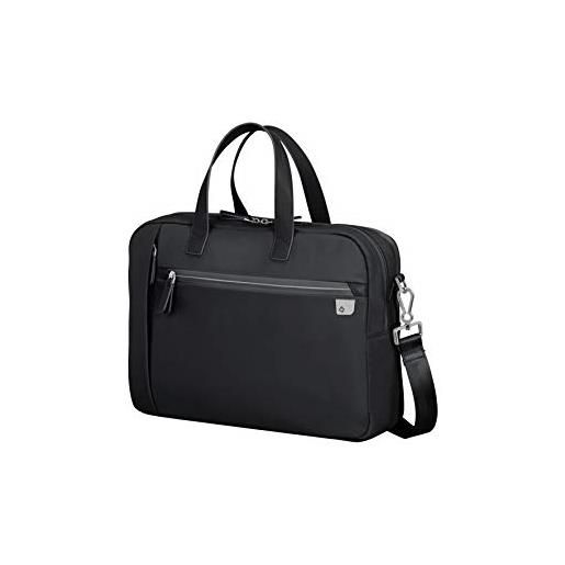 Samsonite eco wave - laptoptasche, borsa portadocumenti per computer portatile donna, nero (black), 15.6 39 cm-15.5 l
