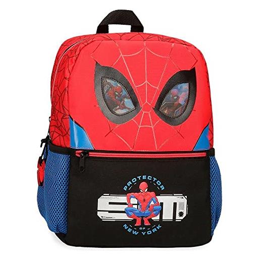 Marvel spiderman protector zaino scuola rosso 25x32x12 cm poliestere 9,6l
