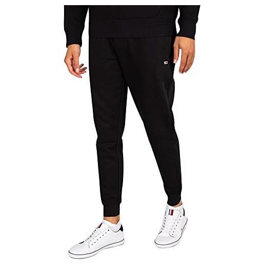 Tommy Jeans pantaloni da jogging uomo tjm slim slim fit, nero (black), xxl