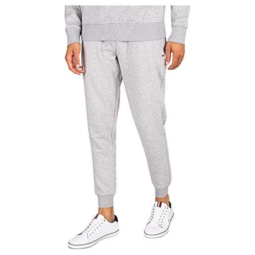 Tommy Jeans pantaloni da jogging uomo tjm slim slim fit, grigio (light grey heather), m