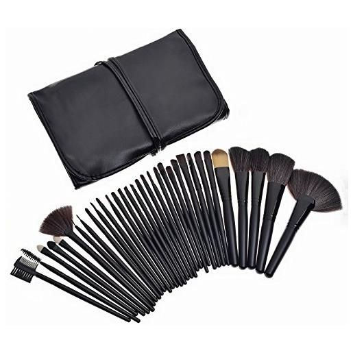 KanCai set di pennelli professionali da trucco 32 pezzi, set di accessori cosmetici per fondotinta, cipria, fard, ombretto