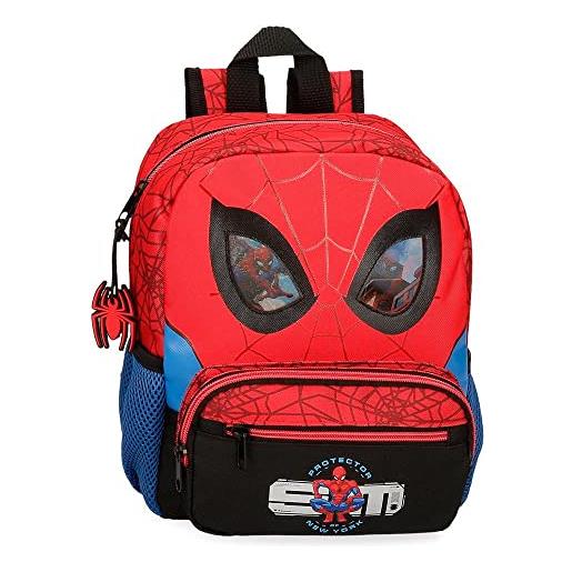 Marvel spiderman protector adaptable preschool zaino rosso 23x28x10 cm poliestere 6,44l