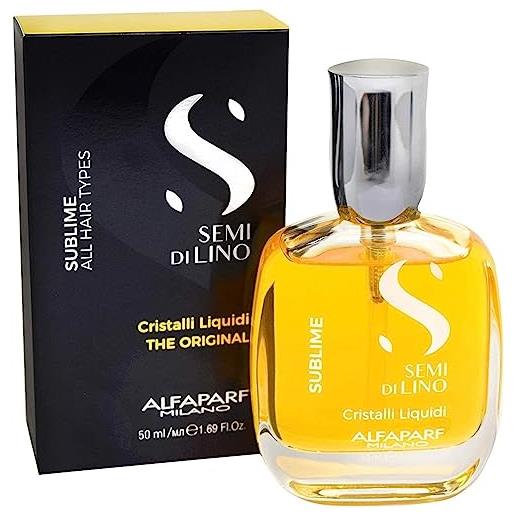 Alfaparf, siero illuminante istantaneo, semi di lino diamond, cristalli liquidi, 50 ml