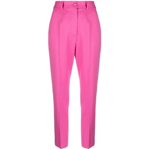Dolce & Gabbana pantaloni affusolati a vita alta - rosa