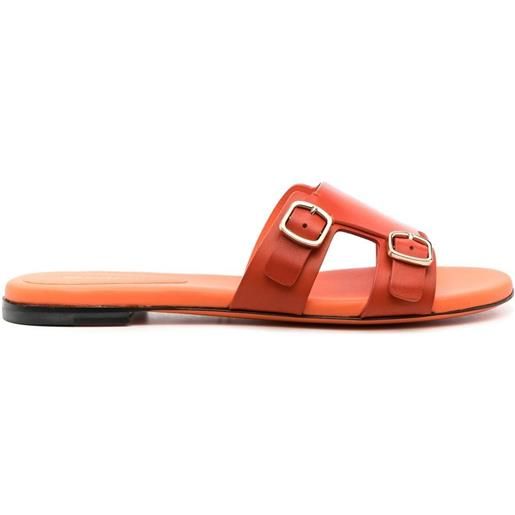 Santoni sandali con doppia fibbia - arancione