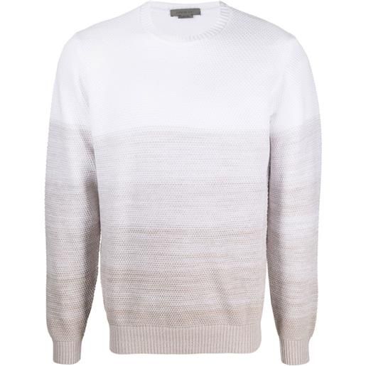 Corneliani maglione con effetto sfumato - bianco