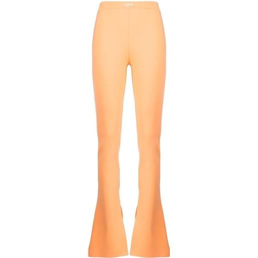 Off-White pantaloni svasati sleek - arancione