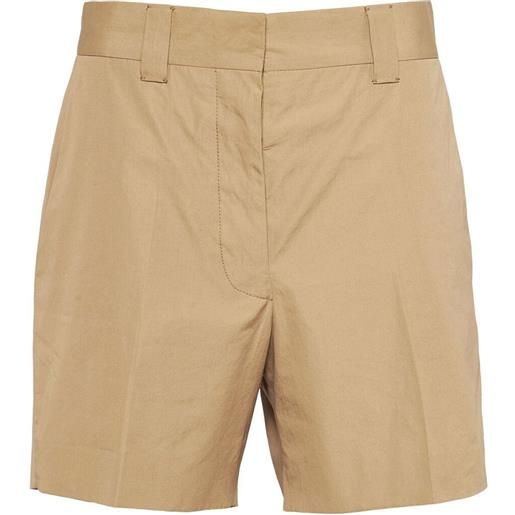 Miu Miu shorts sartoriali con ricamo - toni neutri