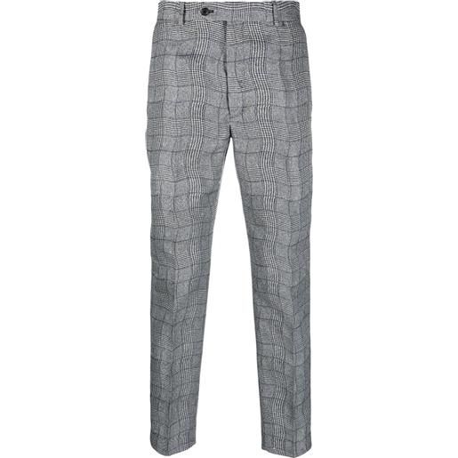 Kenzo pantaloni a quadri - grigio