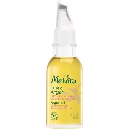 MELVITA huile d'argan parfumée à la rose bio 50ml olio viso nutriente