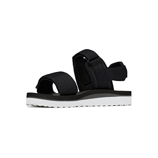 Columbia via sandal sandali da donna, nero (black x white), 42 eu