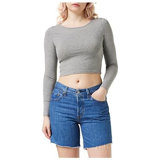 Levi's 501 rolled short sansome ransom, shorts in denim donna, sansome ransom, 26w