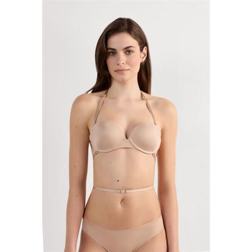 Reggiseno Da Donna Senza Spalline, Senza Schienale, In Silicone, Senza Spalline, Senza Spalline, Per Abiti Da Ballo, Beige., D - Foto 3