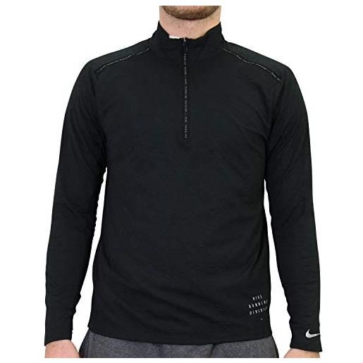 Nike run division dry fit element sweatshirt black/black/reflective silv l