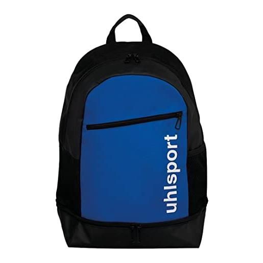 uhlsport essential backpack w. Bott. Compartm, zaino unisex adulto, blu/nero/bianco (multicolore), taglia unica