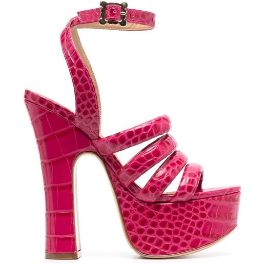 Vivienne Westwood sandali a punta aperta con plateau - rosa
